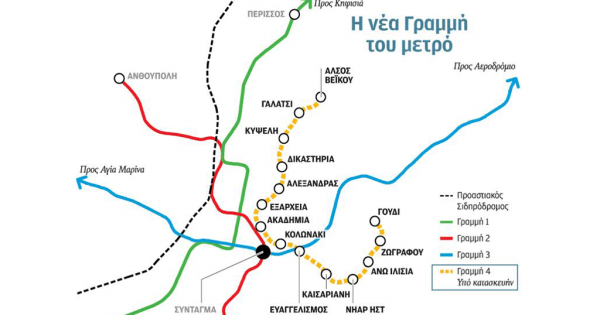 Την Παρασκευή τελικά η κατάθεση των τεχνικών και οικονομικών προσφορών για  τη νέα Γραμμή 4 του Μετρό της Αθήνας